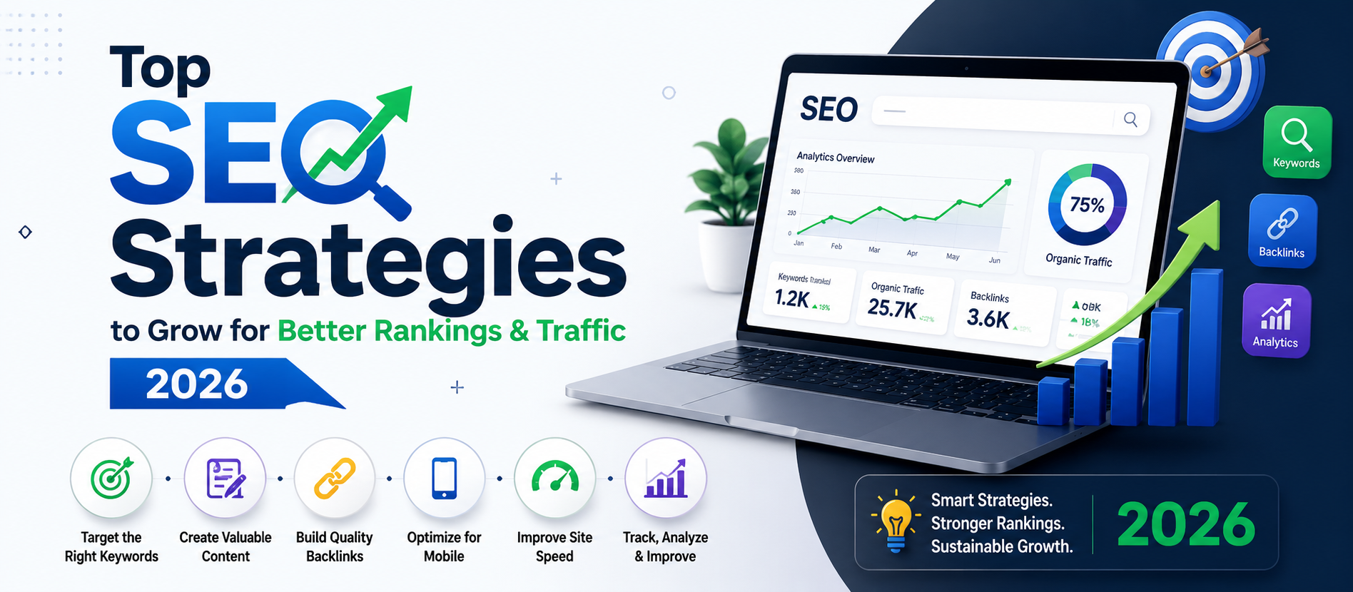 Top SEO Strategies to Grow for Better Rankings & Traffic 2026
