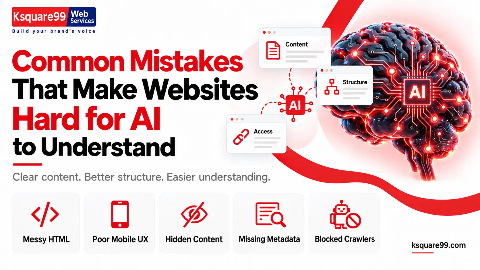 Common Mistakes That Make Websites Hard for AI to Understand
